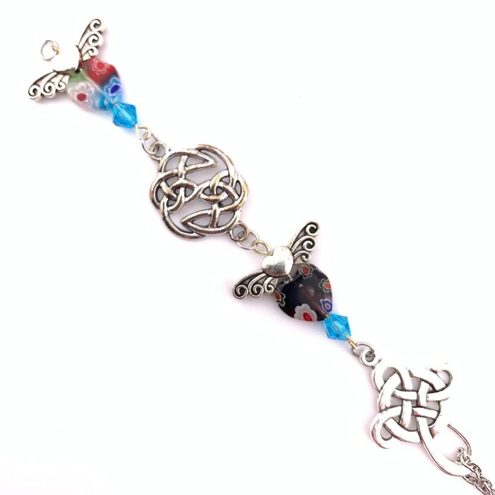 Sun catcher Heart Angels Celtic Cross Car Mirror Charm Window Prism CC116